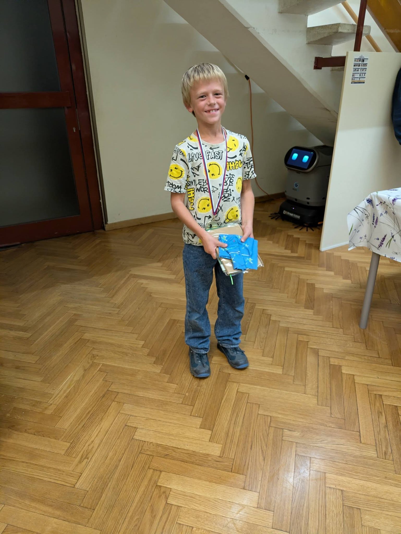 Tim Sprničnik, zmagovalec kategorije učenci do 9 let